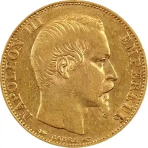 20 Francs Goldmünze Napoleon III ohne Kranz Direkt Vom Hersteller