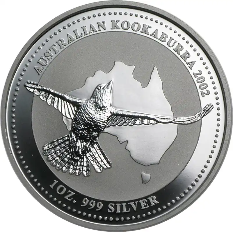 10 Unzen Silbermünze Australien Kookaburra 2002 Günstig