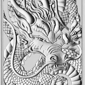 Wochenendangebot 1 Unze Silbermünze Perth Mint Rectangular Dragon 2021