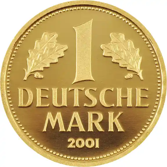 Preiswert 1 DM Goldmark 2001 (F)
