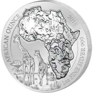 1 Unze Silbermünze Ruanda Giraffe 2018 Sofort Bestellen