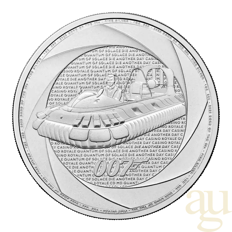 1 Unze Silbermünze Six Decades of 007 - Bond of the 00s - 2025 Meistverkauft