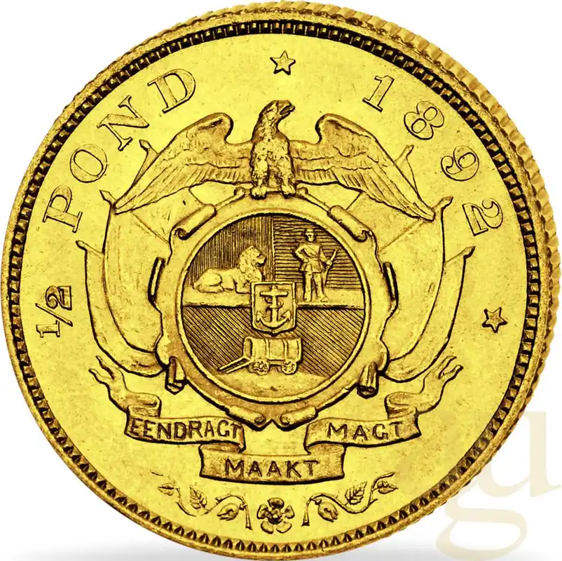 Neuheit 1/2 Pfund Goldmünze Südafrika Ohm Krüger 1892-1897