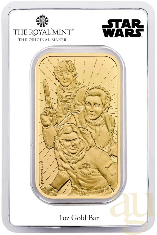 31,1 Gramm Goldbarren The Royal Mint - Star Wars - Light Side Limited Edition