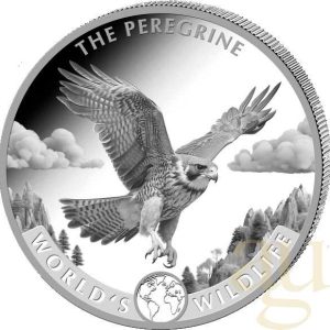 Top-Qualität 1 Unze Silbermünze Kongo World´s Wildlife - Wanderfalke 2024