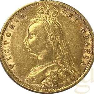 Gratis Versand 1/2 Pfund Goldmünze Sovereign Victoria Krone
