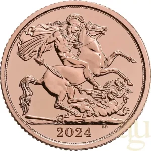 1/2 Pfund Goldmünze Sovereign King Charles 2024 Saisonangebot
