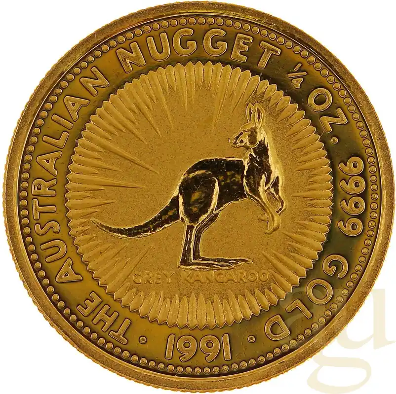 1/4 Unze Goldmünze Australien Känguru 1991 Schnäppchen