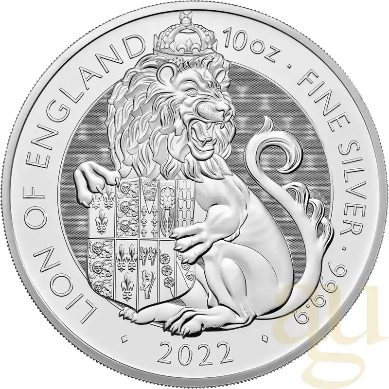 Angebot 10 Unzen Silbermünze Tudor Beasts Lion 2022