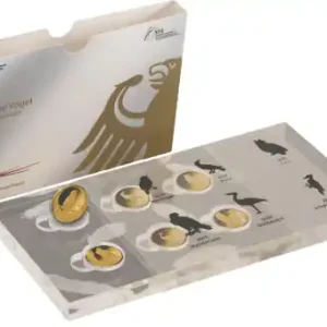 20 Euro Goldmünze Heimische Vögel - Nachtigall 2016 - Set Neue Ware