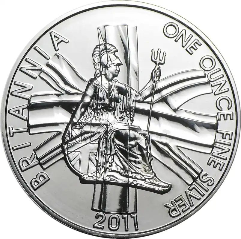 Markenprodukt 1 Unze Silbermünze Britannia 2011