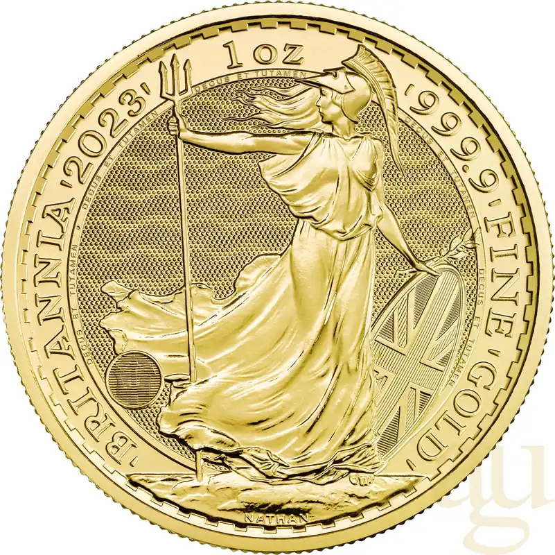 Kostenloser Rückversand 1 Unze Goldmünze Britannia 2023 - King Charles