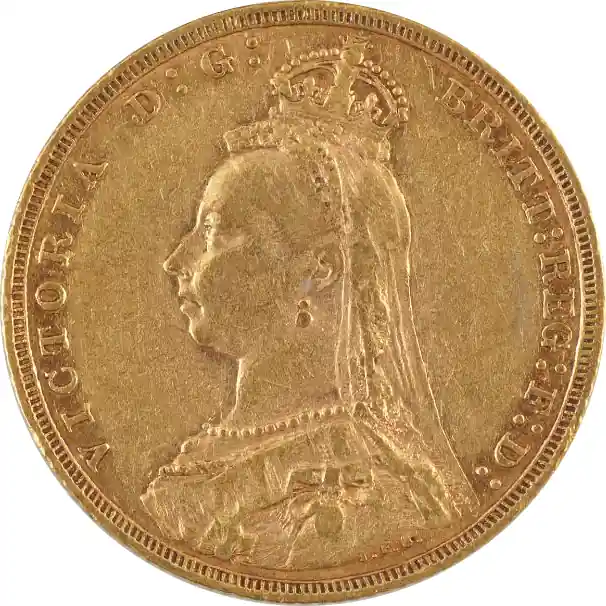 1 Pfund Goldmünze Sovereign Victoria Krone Kostenloser Rückversand