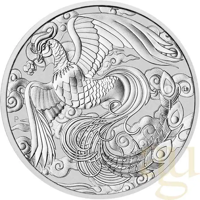Rabatt 1 Unze Silbermünze Australien Chinese Myths and Legends Phönix 2022