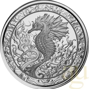 1 Unze Silbermünze Samoa Seepferdchen 2023 Highlight