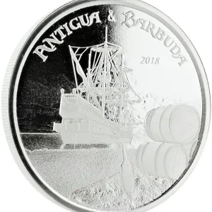 Premium 1 Unze Silbermünze EC8 Antigua & Barbuda - Rum Runner 2018