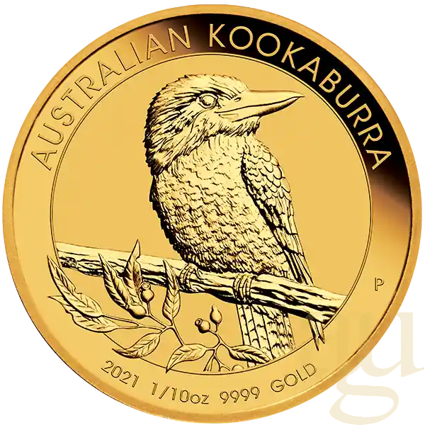 1/10 Unze Goldmünze Australien Kookaburra 2021 Neuheit