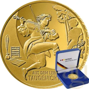 1/2 Unze Goldmünze - 100 Euro Meisterwerke der deutschen Literatur - Leben eines Taugenichts (D) Neue Kollektion