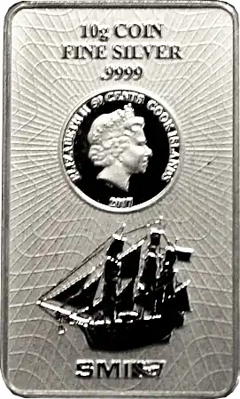 Ab Werk 10 Gramm Silber Cook Islands Münzbarren