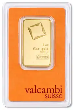 31,1 Gramm Goldbarren Valcambi Top-Qualität