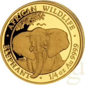 1/4 Unze Goldmünze Somalia Elefant 2021 Neue Kollektion