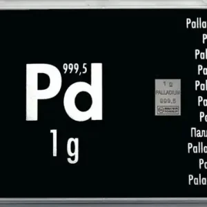 Expressversand 1 Gramm Palladiumbarren