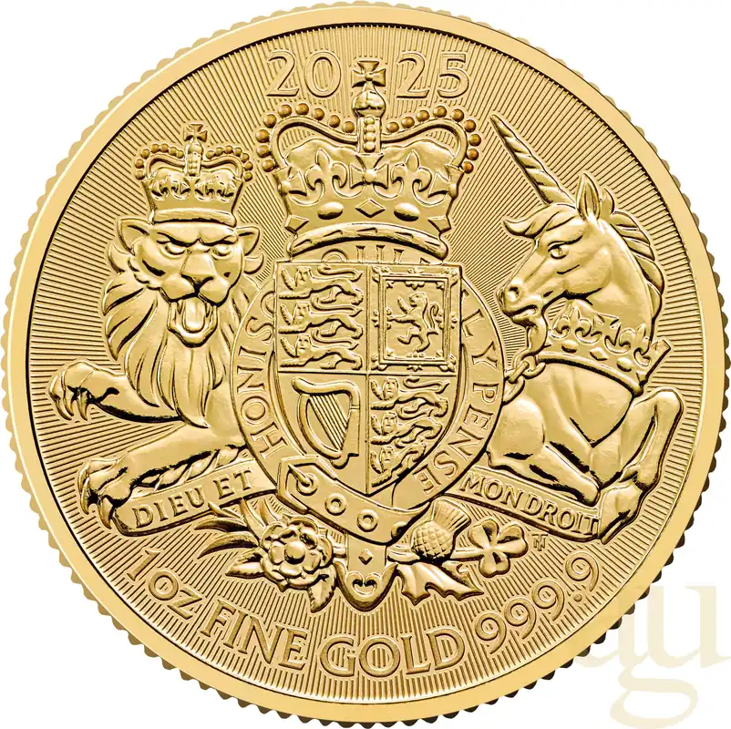 1 Unze Goldmünze Großbritannien Royal Arms 2025 Sonderaktion
