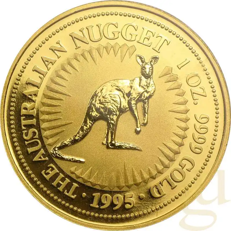 1 Unze Goldmünze Australien Känguru 1995 Sonderaktion