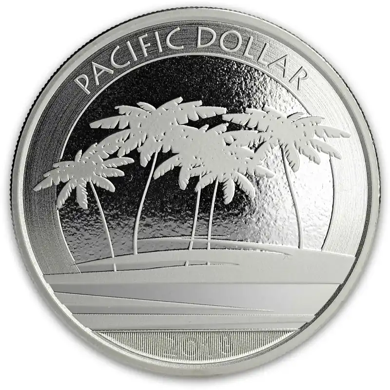 Echt 1 Unze Silbermünze Fiji Pacific Dollar 2018
