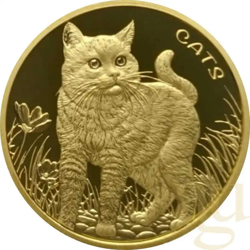 1 Unze Goldmünze Fiji Cats 2022 - prooflike Top-Qualität