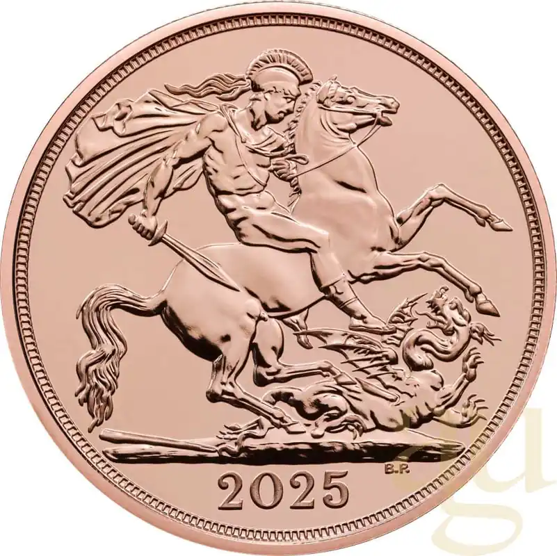 2 Pfund Goldmünze Double Sovereign King Charles 2025 Hochwertig