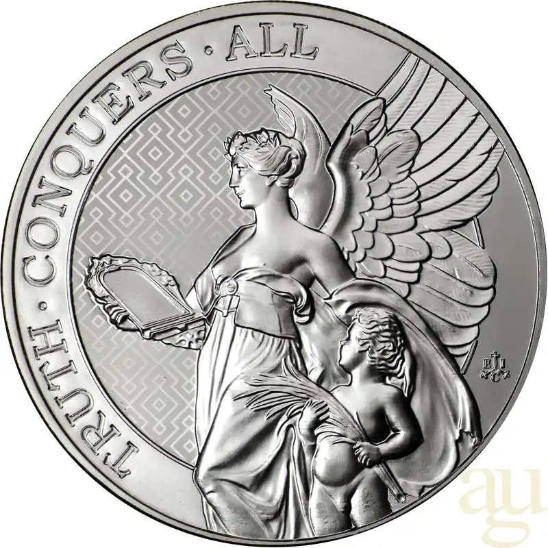 5 Unze Silbermünze St. Helena - The Queen´s Virtues - Truth 2022 Aktuell