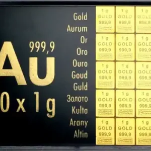 Schnäppchen 20 x 1g Gold Combibarren / Goldtafel / Tafelbarren