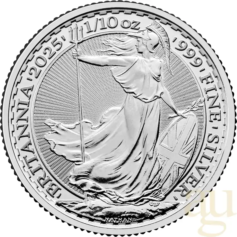 Neu 1/10 Unze Silbermünze Britannia 2025