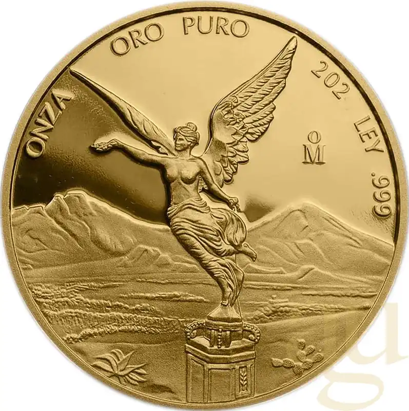 1/4 Unze Goldmünze Mexiko Libertad 2022 - polierte Platte Bestpreis