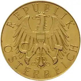 25 Schilling Goldmünze Republik Österreich Letzte Chance