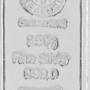 Preis Gesenkt 250 Gramm Silberbarren Argor Heraeus