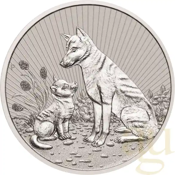 Angebot 2 Unzen Silbermünze Australien Next Generation - Piedfort Dingo 2022
