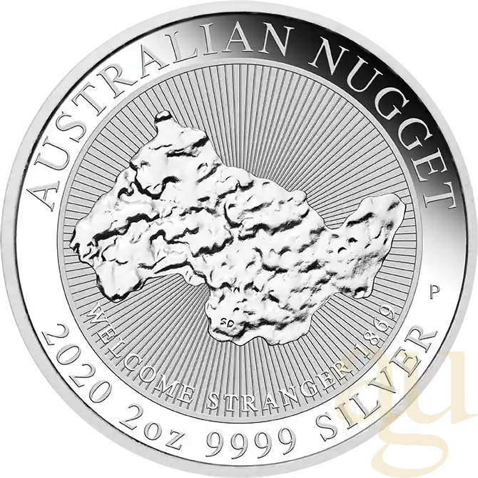 Online Kaufen 2 Unzen Silbermünze Australien Nugget - Welcome Stranger 2020