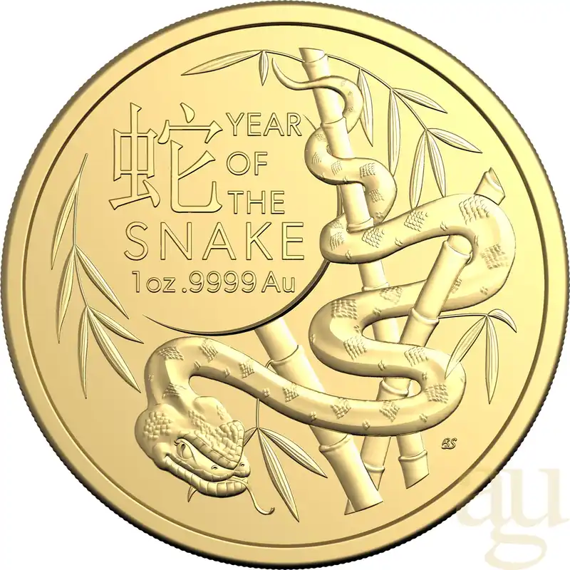 Meistverkauft 1 Unze Goldmünze Australien RAM Lunar Schlange 2025