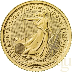 1/10 Unze Goldmünze Britannia 2024 Saisonangebot