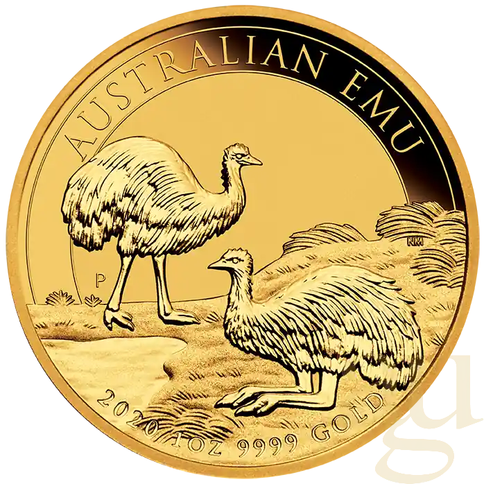 Super-Preis 1 Unze Goldmünze Australien Emu 2020