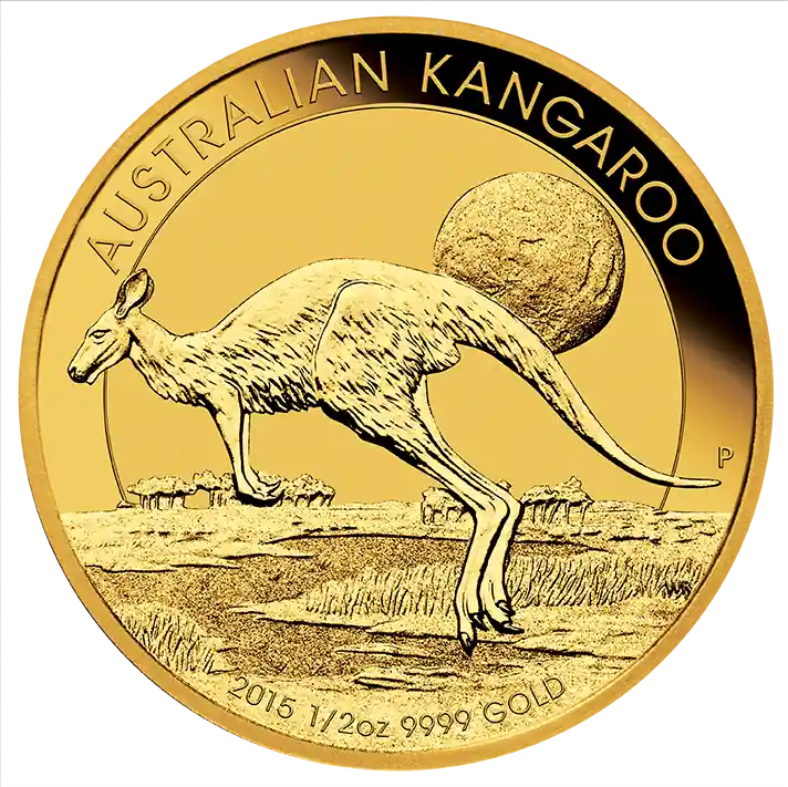 1/2 Unze Goldmünze Australien Känguru 2015 Letzte Chance
