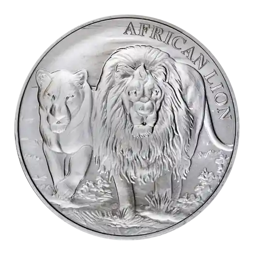 Highlight 1 Unze Silbermünze Afrika Kongo Löwe 2016
