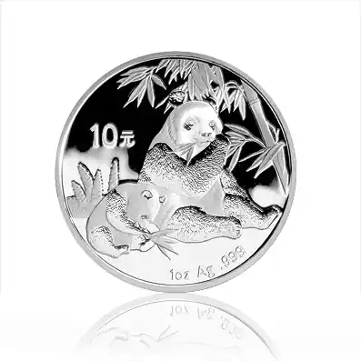 Highlight 1 Unze Silbermünze China Panda 2007