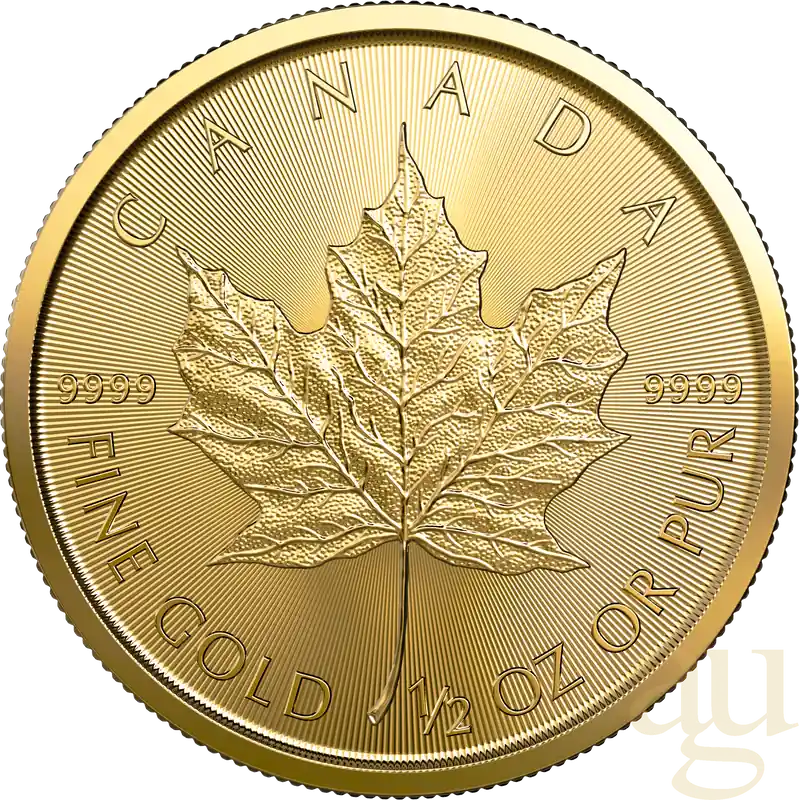 Kostenfreie Lieferung 1/2 Unze Goldmünze Maple Leaf