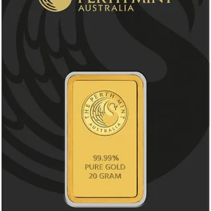 Neu Im Sortiment 20 Gramm Goldbarren Perth Mint - Känguru