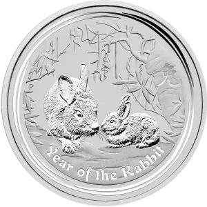 1 Unze Silbermünze Australien Lunar II Hase 2011 Preis Gesenkt