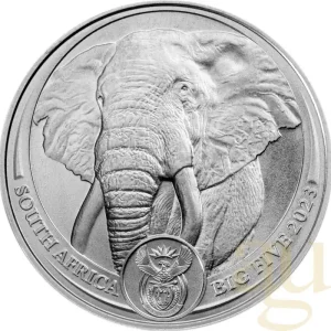 1 Unze Platinmünze Südafrika Big Five Elefant 2023 Heute Kaufen