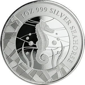 Ab Werk 1 Unze Silbermünze Samoa Seepferdchen 2018